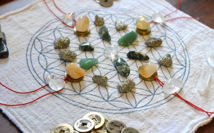 Create a Grid with Feng Shui Crystals for Prosperity