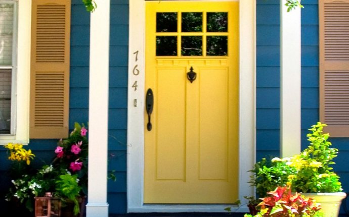 Front Doors : Good Coloring Yellow Front Door Feng Shui 36 Feng