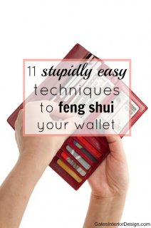 How to feng shui your wallet | GatesInteriorDesign.com