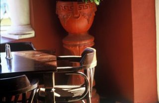 Part of Feng Shui in restaurant design includes a live plant at the entrance.